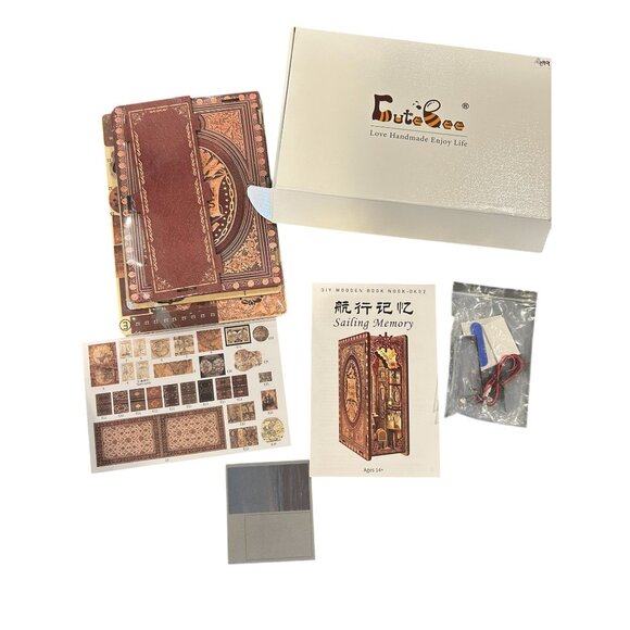 CuteBee Book Nook DIY Kit Miniature Sailing Memory - Opened - Picture 1 of 3